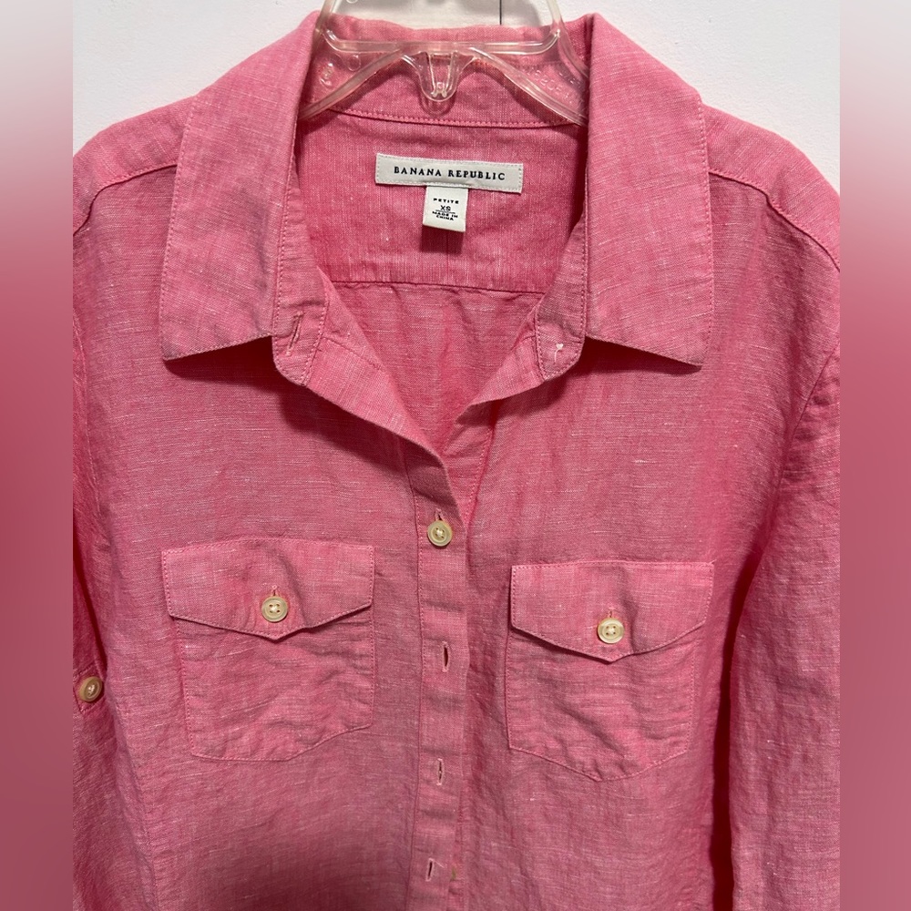 Banana Republic / Pink / Linen material / only wore 1-3 times